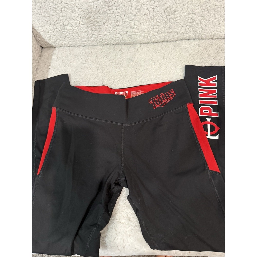 VICTORIA'S SECRET PINK MINNESOTA TWINS ULTIMATE ANKLE LEGGINGS Size M